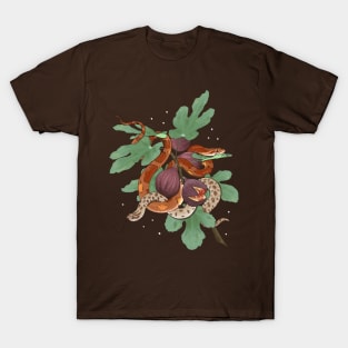 Corn Snake and Hognose Snake with Figs T-Shirt